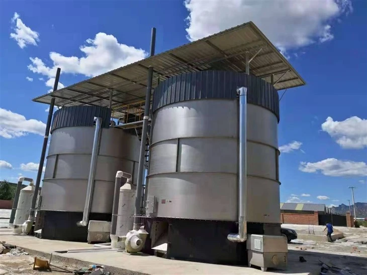 Stainless Steel Double-Layer Fermentation Tank For Livestock Manure Harmless Treatment And Organic Fertilizer Production